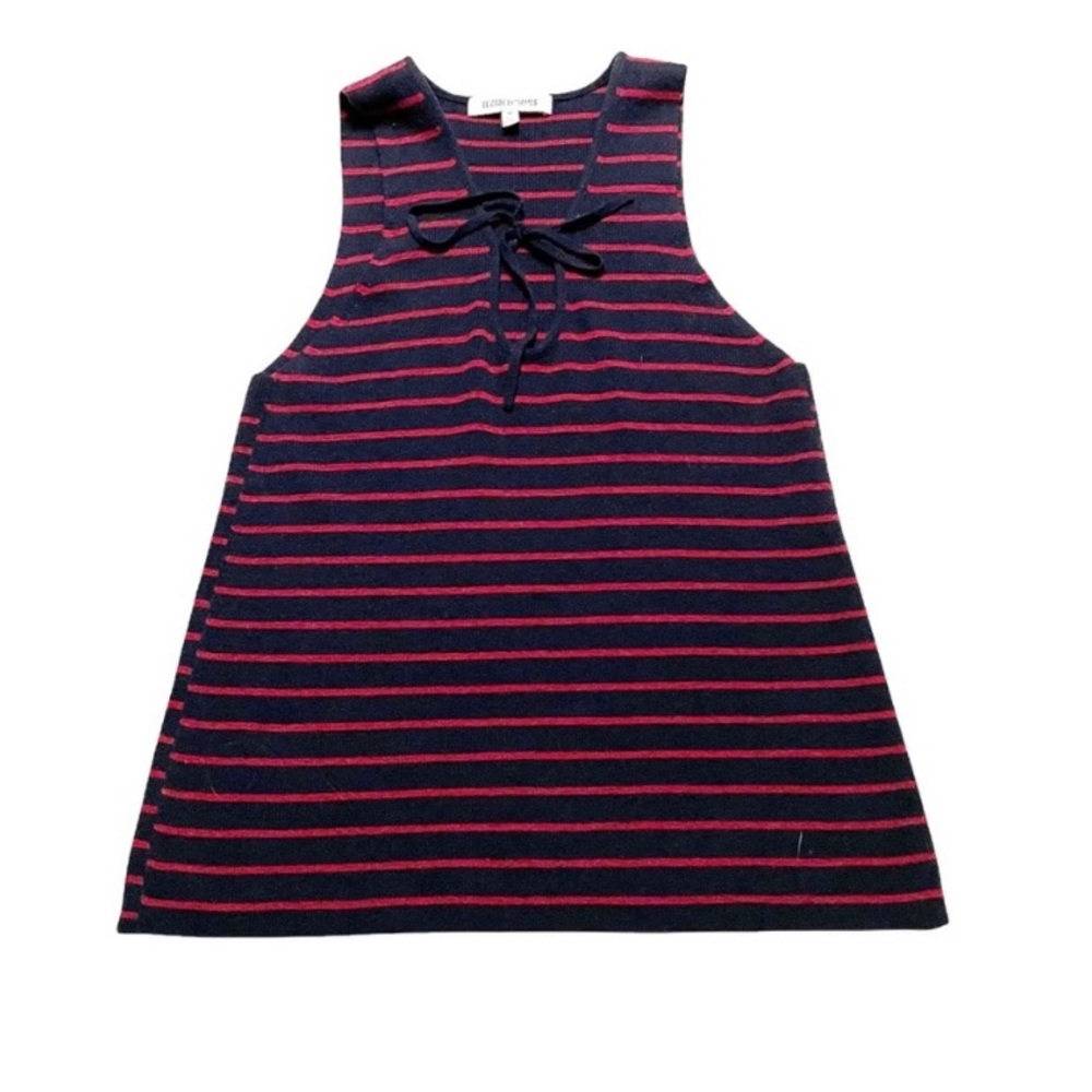 Elizabeth And James Dahlia Wool Cashmere Blend Stretch Knit Sleeveless peekaboo